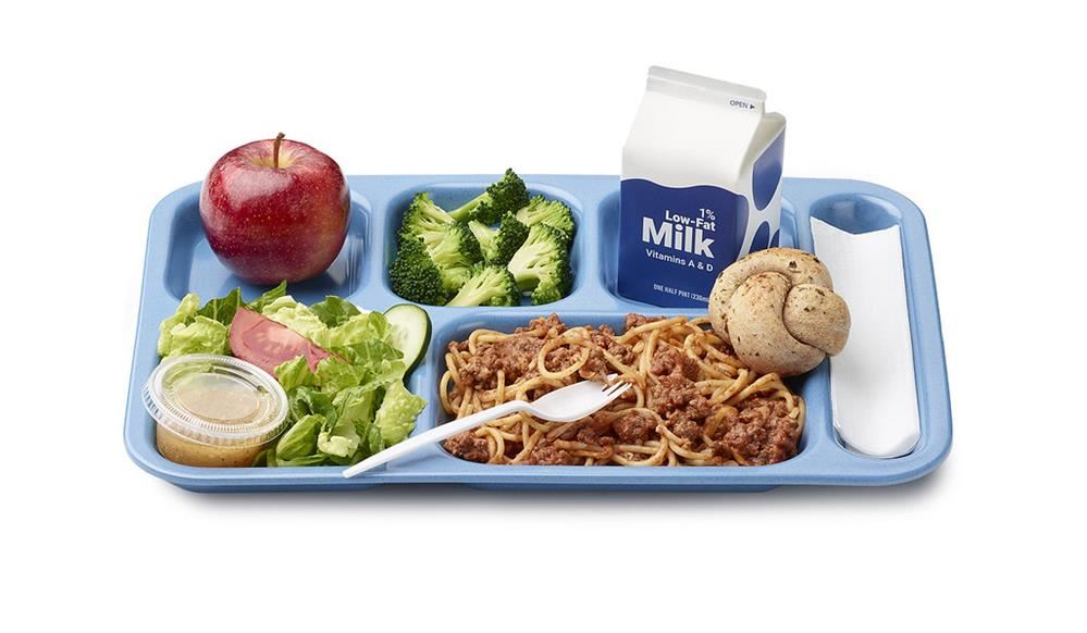  Picture of a school lunch tray