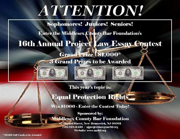 Project Law Essay Contest poster Project Law Essay Contest poster