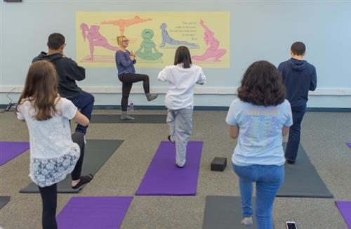 Yoga class 